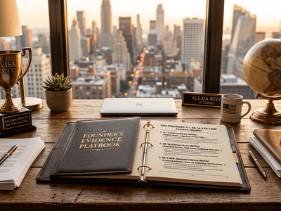 The founder s evidence playbook how to build a strong o 1 eb 1772220203782